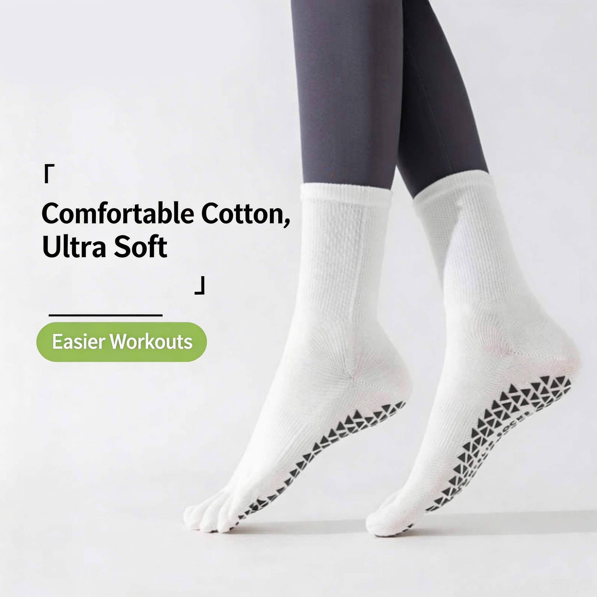 Yoga Socks for Women Y — Socks for Floor Work & Pilates Non-Slip ★★★★ 514 Reviews